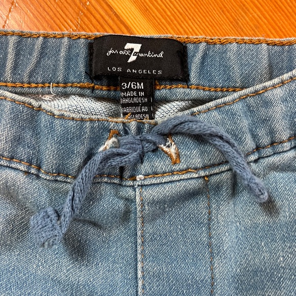7 for all Mankind Baby Sz 3/6 months Denim Jogger - Picture 4 of 10